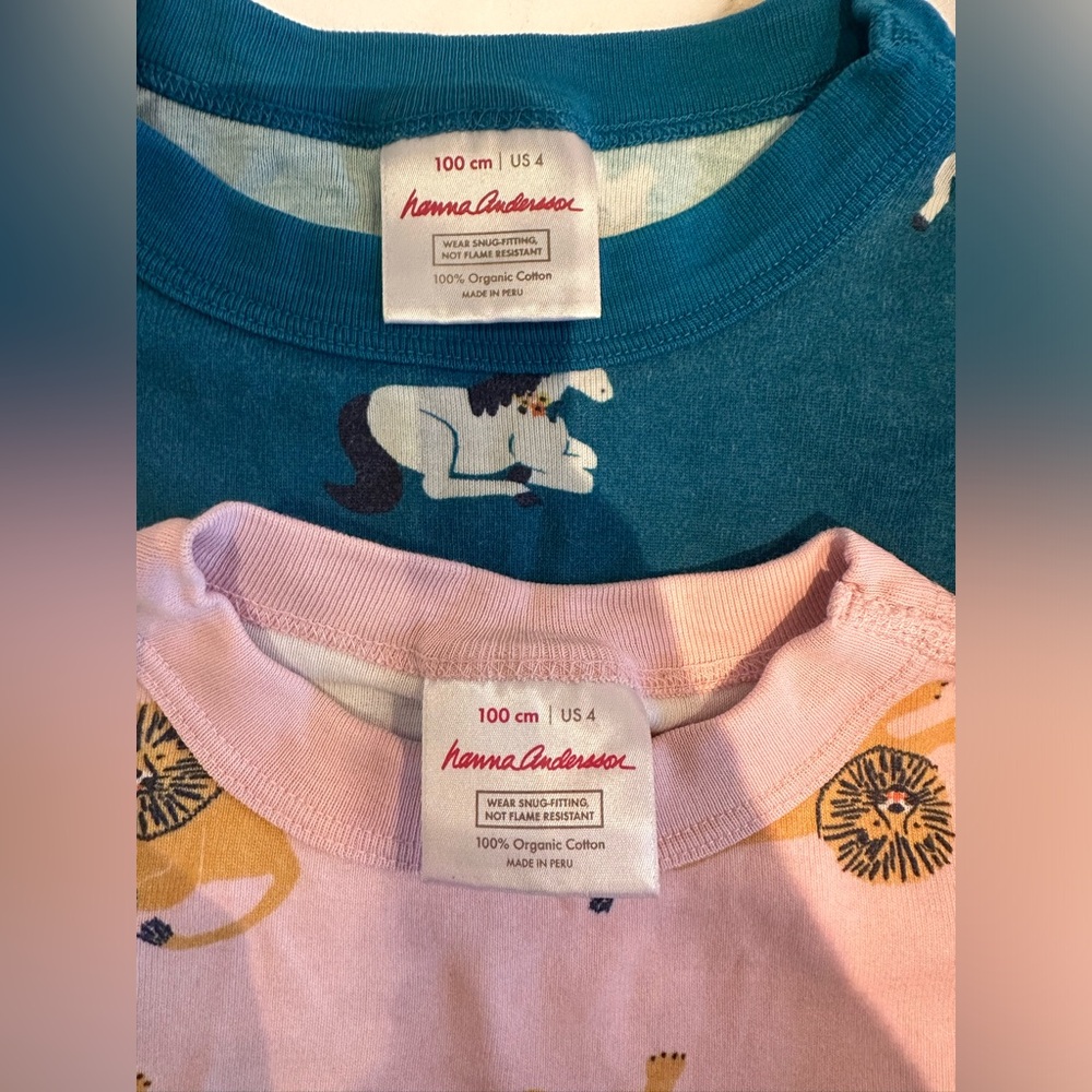 Bundle of 2 Hanna Andersson PJ size 4